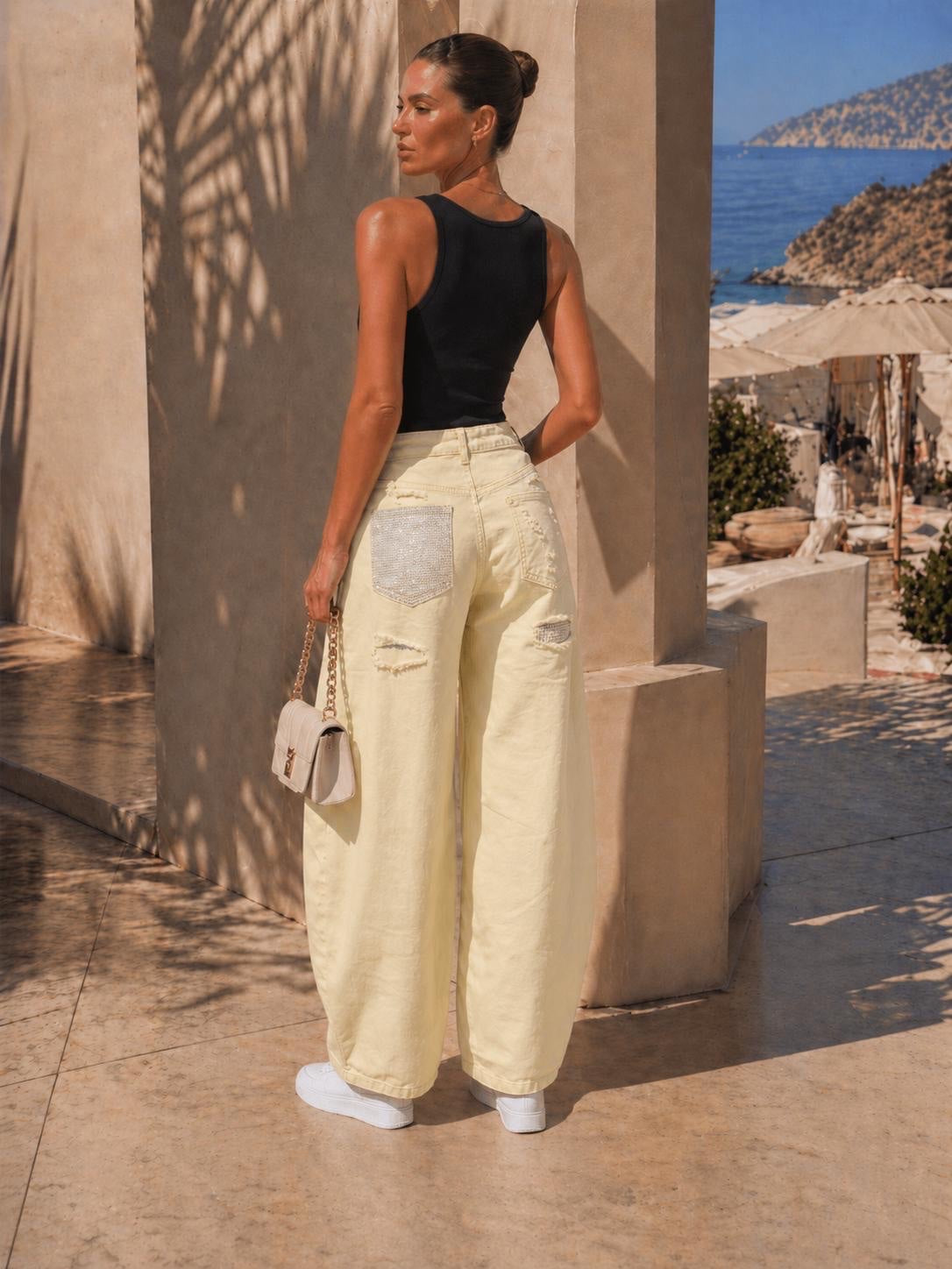 Barrel jeans - Lemon (2)