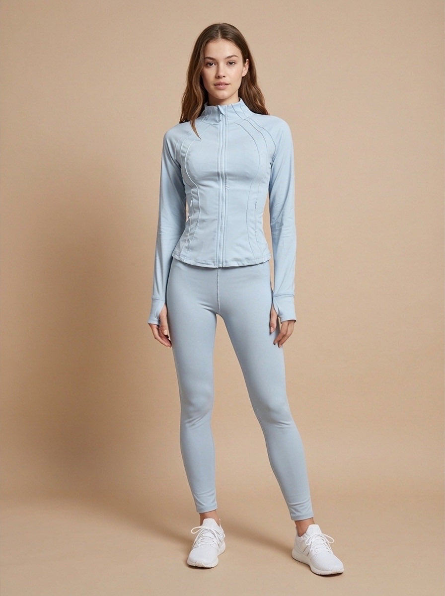 Sculpted Activewear Set - Baby Blue