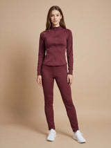 Sculpted Activewear Set - Wine
