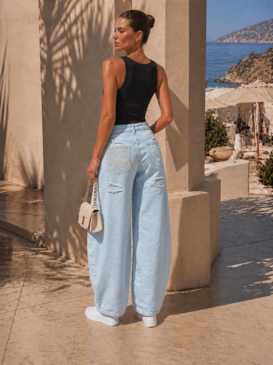 Barrel jeans - Baby Blue (2)