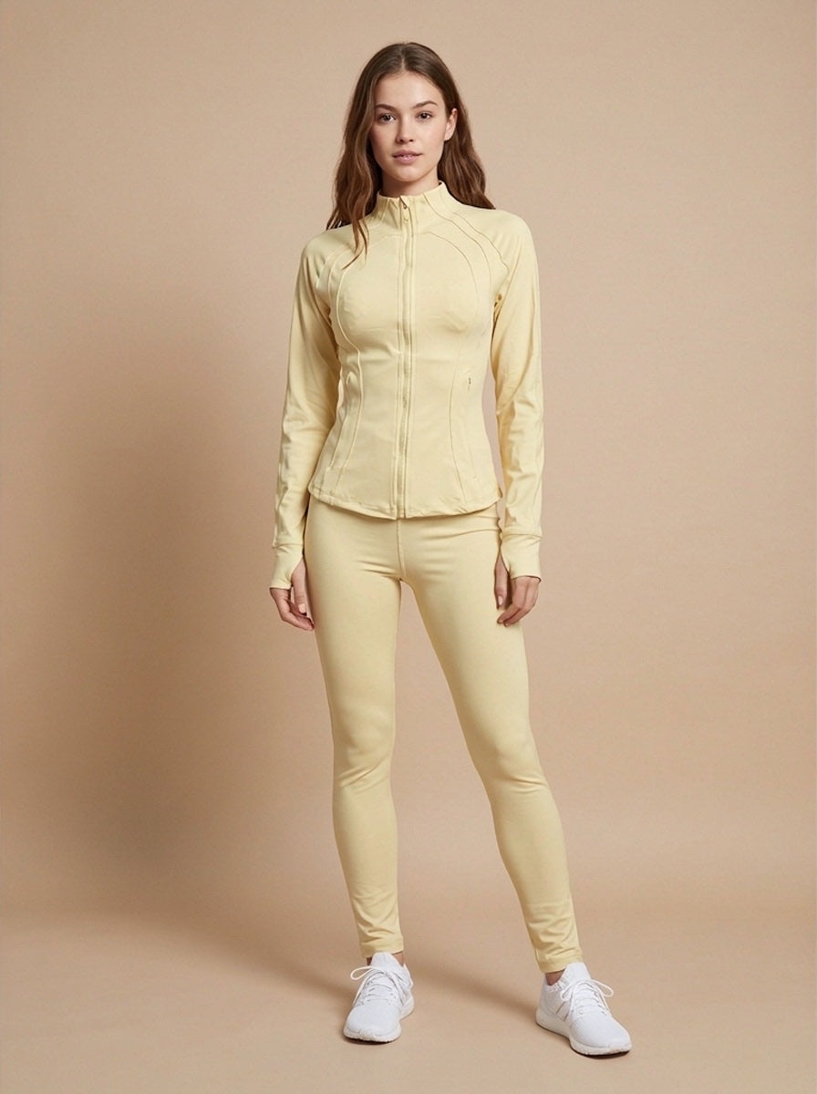 Sculpted Activewear Set - Lemon